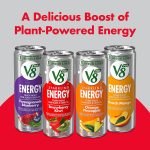 V8 +SPARKLING ENERGY Strawberry Kiwi Energy Drink, Made With Real Vegetable And Fruit Juices, 11.5 FL OZ Can (Pack Of 12) - Image 7